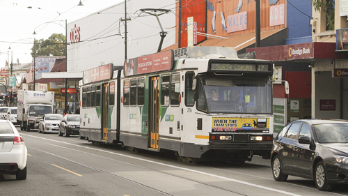 Tram on Sydney Road