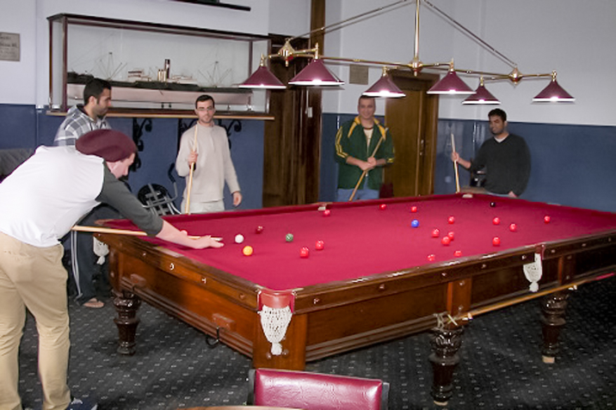 Hostel recreation room